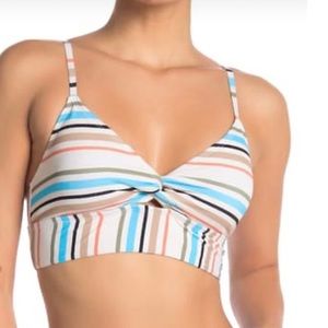 Viscious Young Babes Striped Bikini Top